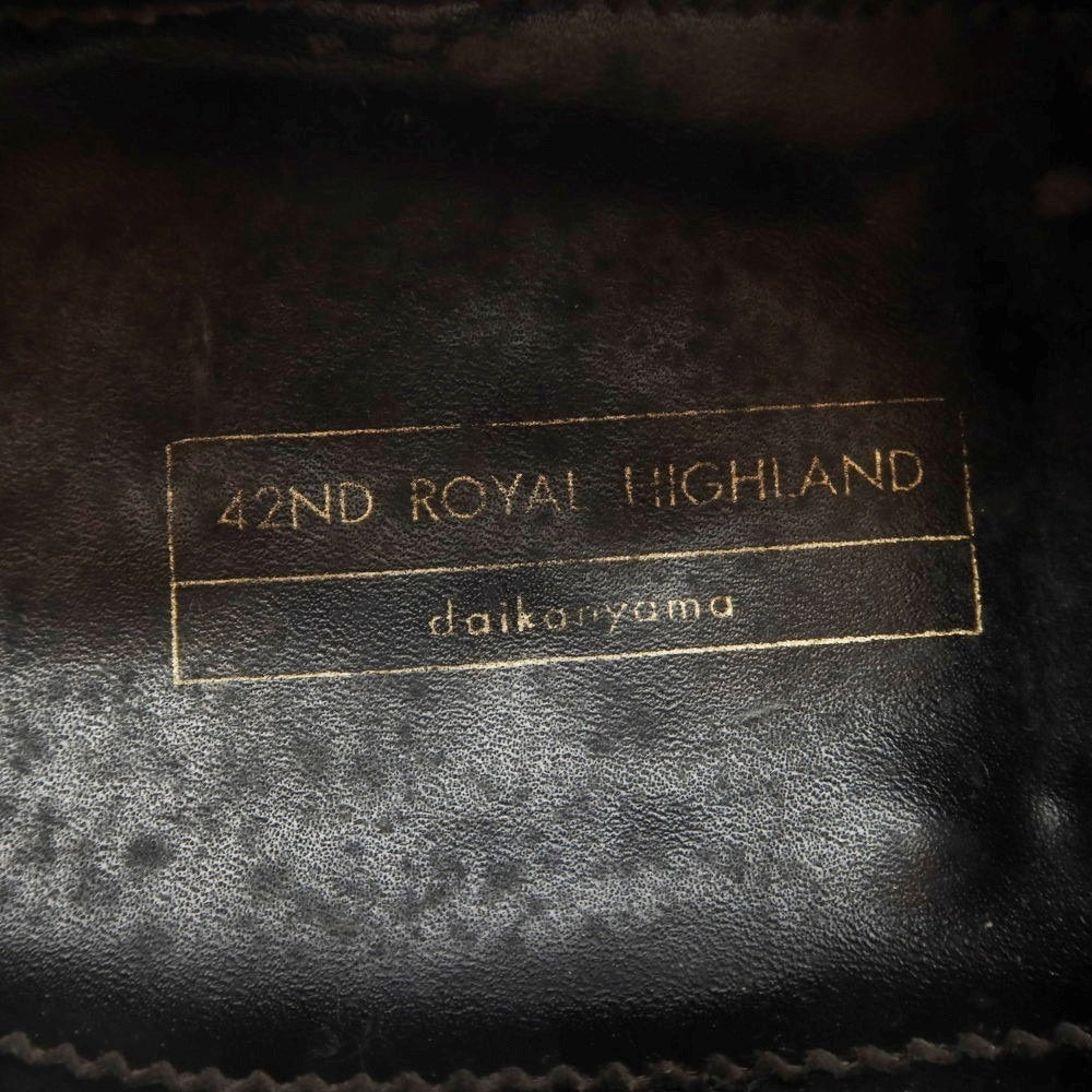 【中古】フォーティーセカンド ロイヤルハイランド 42ND ROYAL HIGHLAND プレーントゥ ドレスシューズ ブラック【 8 1/2 】【 状態ランクC 】【 メンズ 】
[DPD]