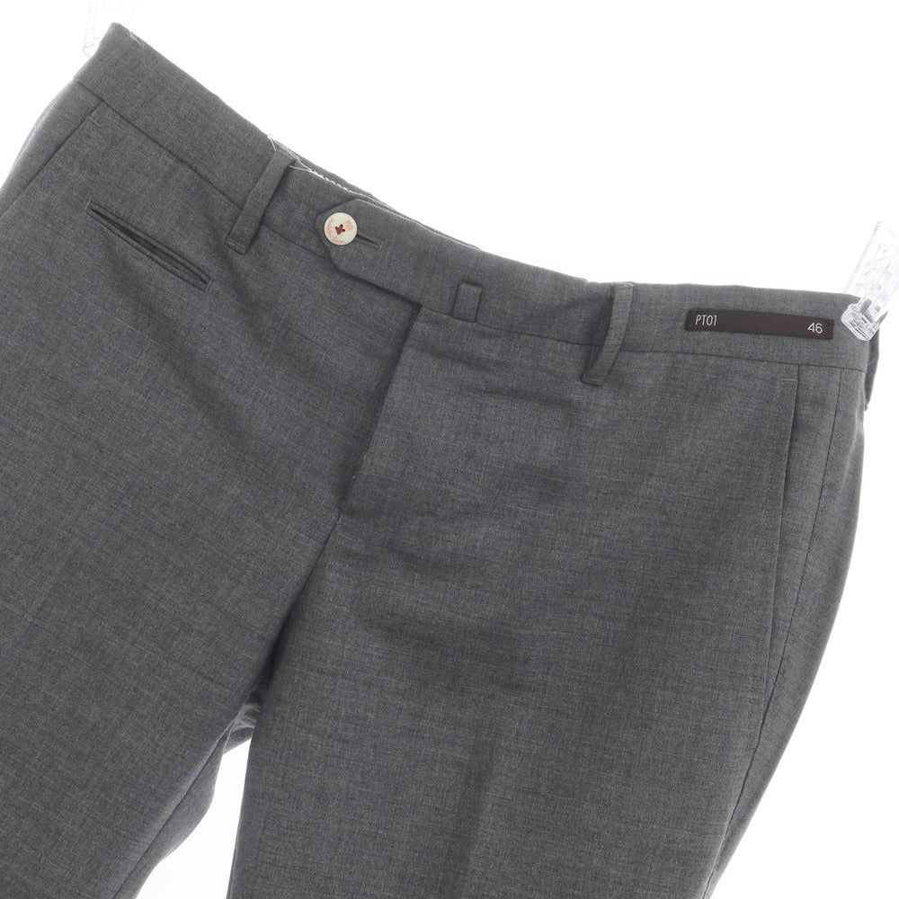 [Used] PT01 Stretch Wool Dress Slacks Pants, Grey [Size 46] [GRY] [S/S] [Condition Rank C] [Men&