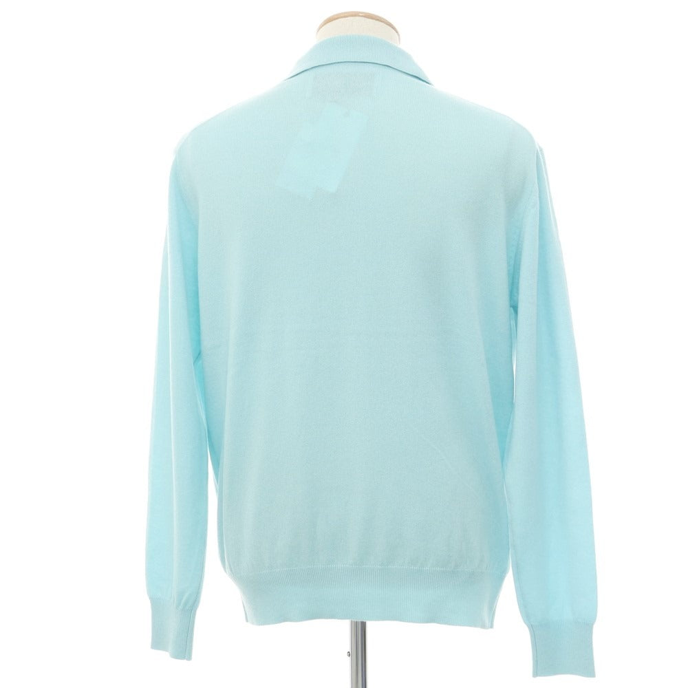 【中古】【未使用】ウェルノード walenode カシミヤ 長袖 ポロニット スカイブルー【サイズサイズ0】【BLU】【A/W】【状態ランクS】【メンズ】 [EPD]
