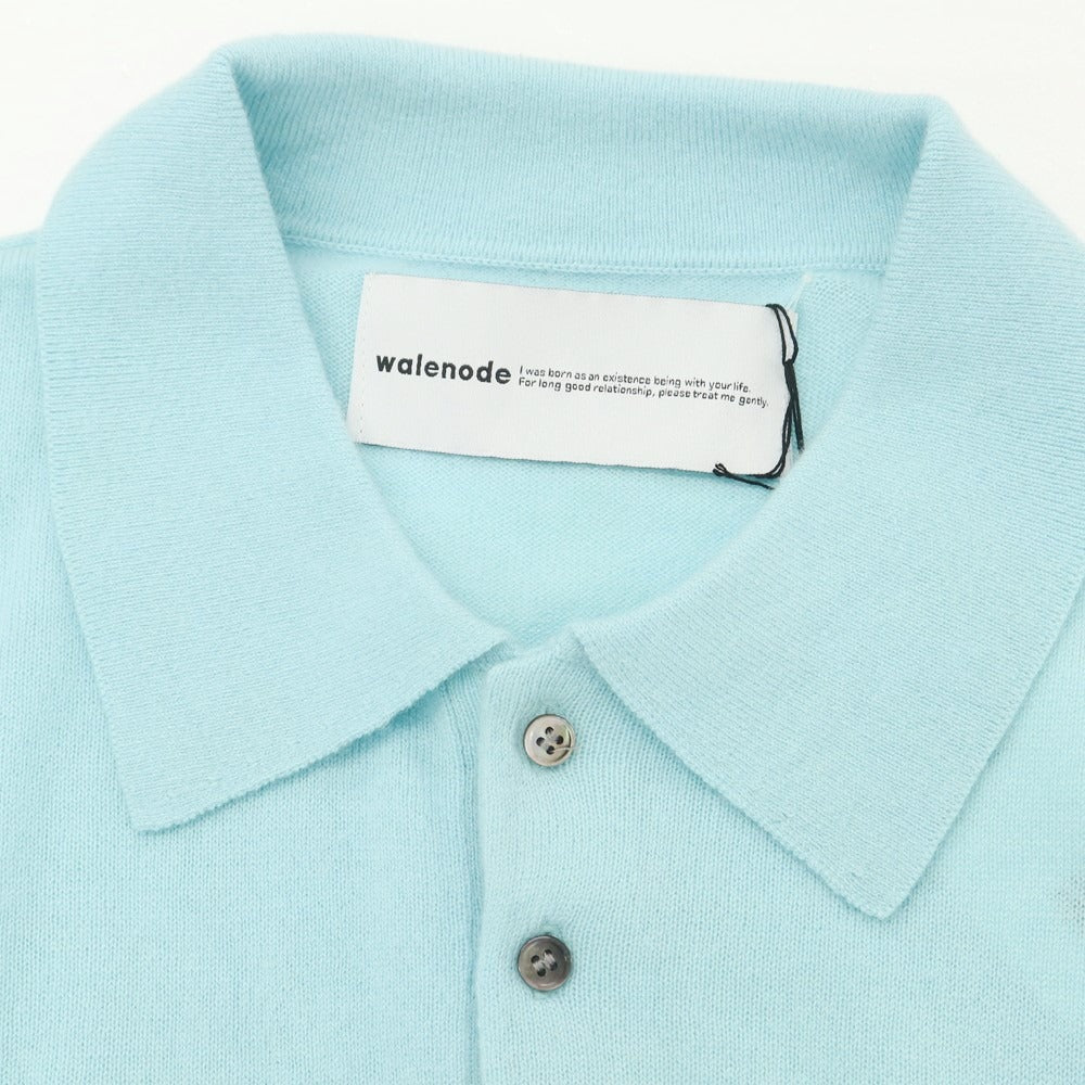 【中古】【未使用】ウェルノード walenode カシミヤ 長袖 ポロニット スカイブルー【サイズサイズ0】【BLU】【A/W】【状態ランクS】【メンズ】 [EPD]