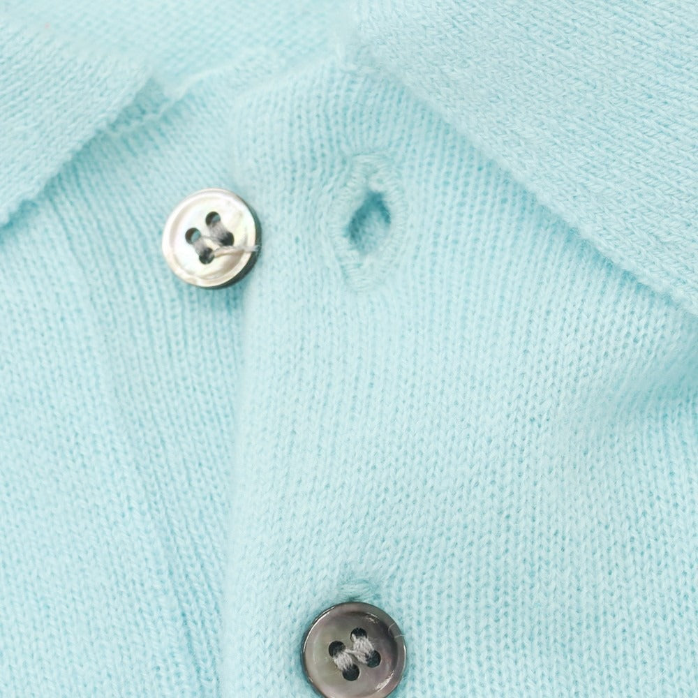 【中古】【未使用】ウェルノード walenode カシミヤ 長袖 ポロニット スカイブルー【サイズサイズ0】【BLU】【A/W】【状態ランクS】【メンズ】 [EPD]