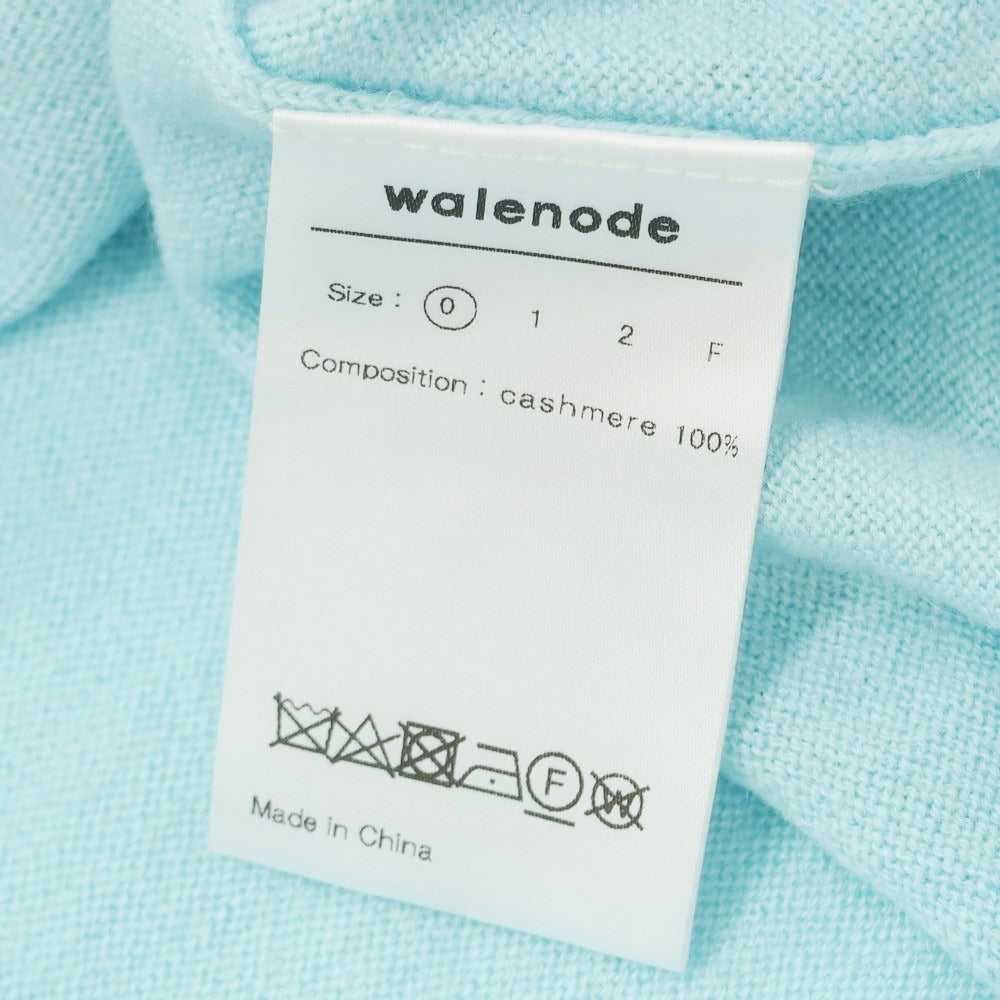 【中古】【未使用】ウェルノード walenode カシミヤ 長袖 ポロニット スカイブルー【サイズサイズ0】【BLU】【A/W】【状態ランクS】【メンズ】 [EPD]