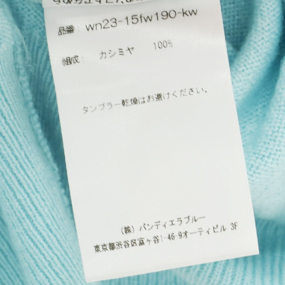 【中古】【未使用】ウェルノード walenode カシミヤ 長袖 ポロニット スカイブルー【サイズサイズ0】【BLU】【A/W】【状態ランクS】【メンズ】 [EPD]