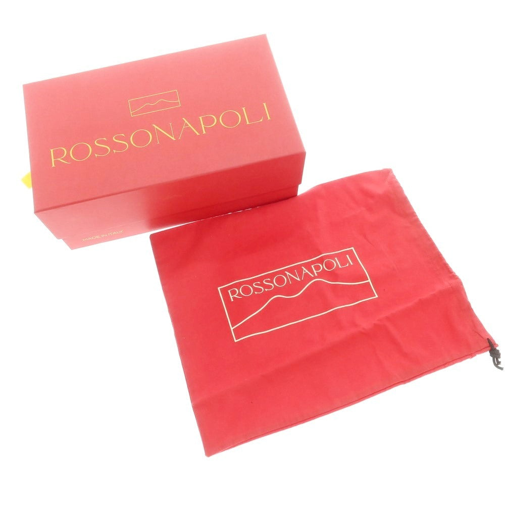 【中古】ロッソナポリ ROSSO NAPOLI ウイングチップ ドレスシューズ バーガンディ【 40 】【 状態ランクB 】【 メンズ 】