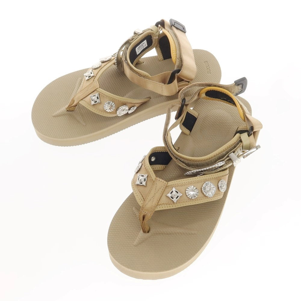 【中古】トーガ TOGA × suicoke コンチョ スポーツサンダル ベージュ【 27 】【 状態ランクA 】【 メンズ 】