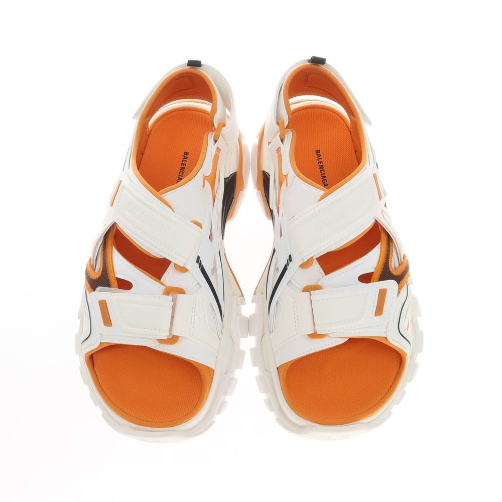 【中古】【未使用】バレンシアガ BALENCIAGA TRACK SANDAL サンダル ホワイトxオレンジ【 41 】【 状態ランクS 】【 メンズ 】