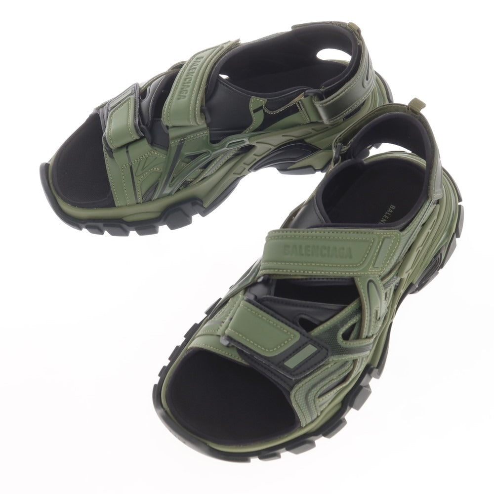 【中古】【未使用】バレンシアガ BALENCIAGA TRACK SANDAL サンダル オリーブ【 42 】【 状態ランクS 】【 メンズ 】