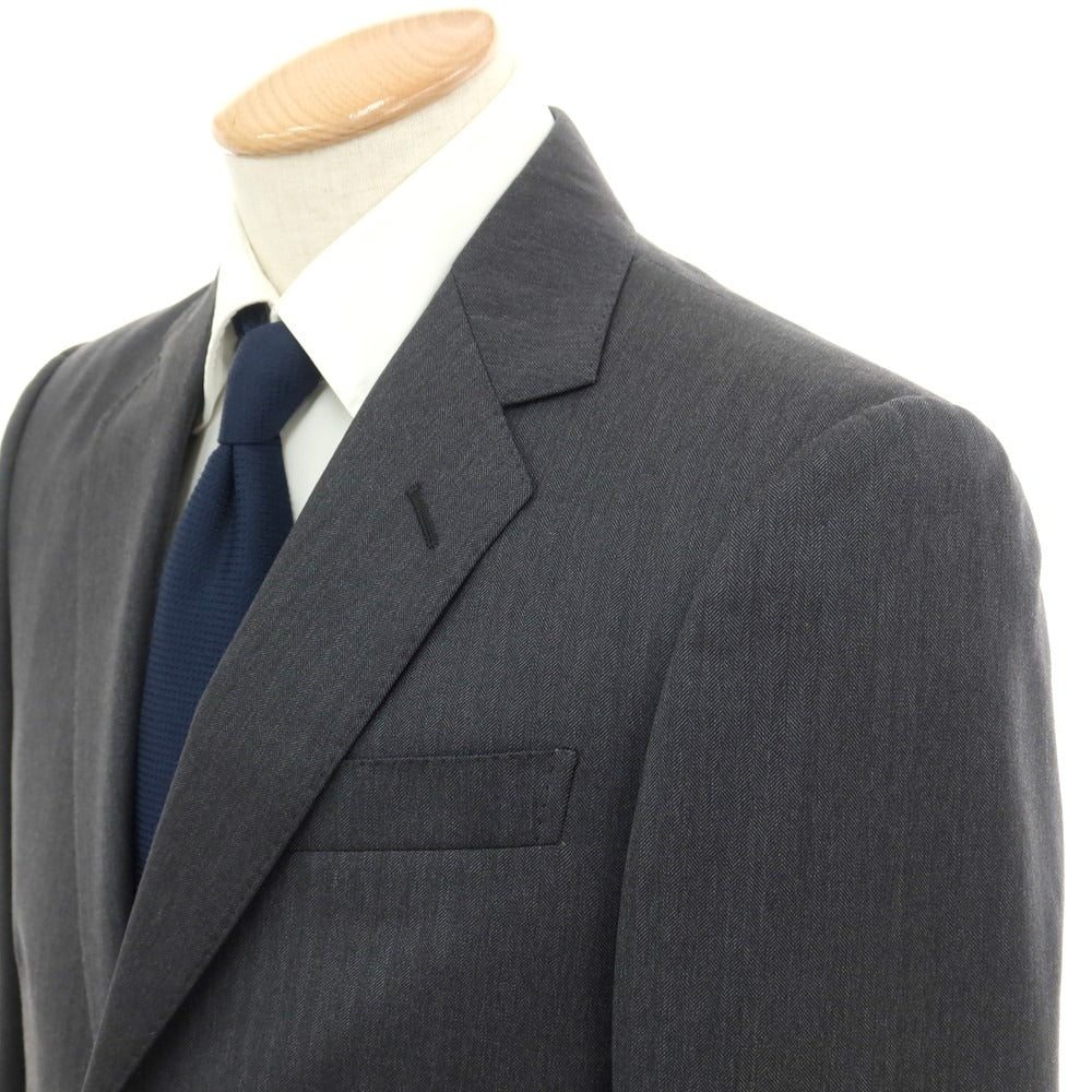 [Used] [Unused] GUCCI Wool Herringbone 2-Button Suit Dark Grey [44] [Condition Rank S] [Men&