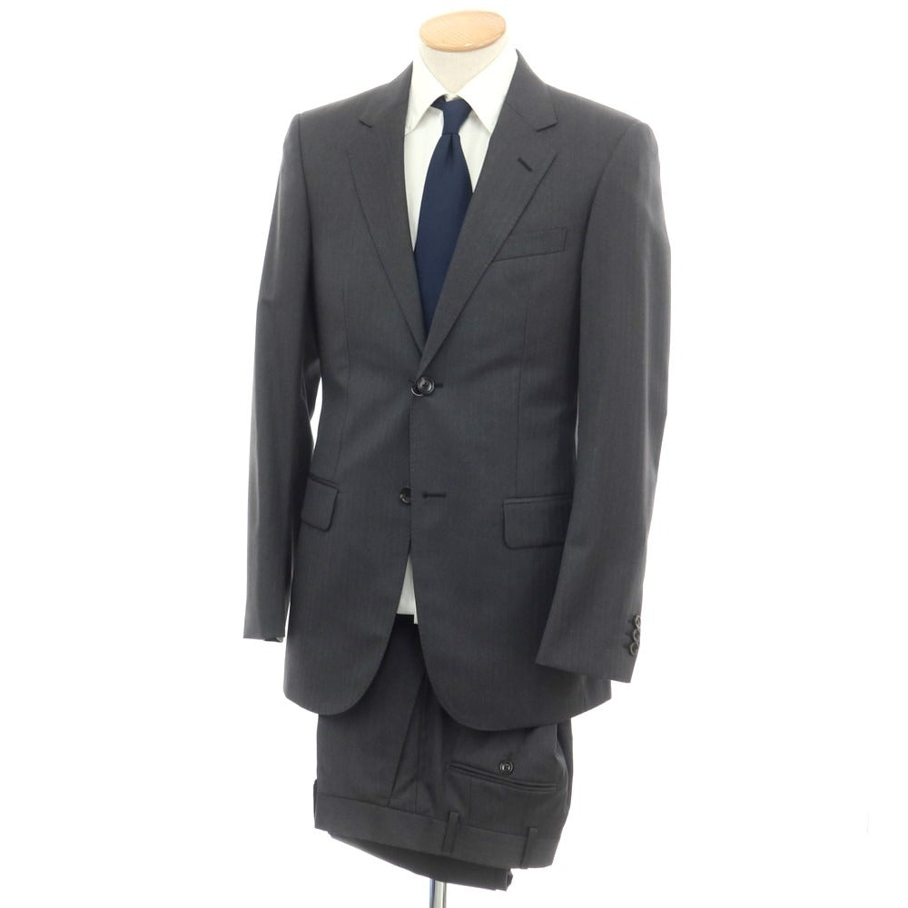 [Used] [Unused] GUCCI Wool Herringbone 2-Button Suit Dark Grey [44] [Condition Rank S] [Men&