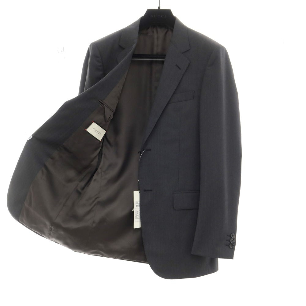 [Used] [Unused] GUCCI Wool Herringbone 2-Button Suit Dark Grey [44] [Condition Rank S] [Men&