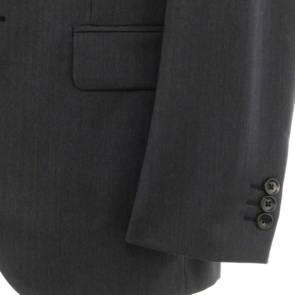 [Used] [Unused] GUCCI Wool Herringbone 2-Button Suit Dark Grey [44] [Condition Rank S] [Men&