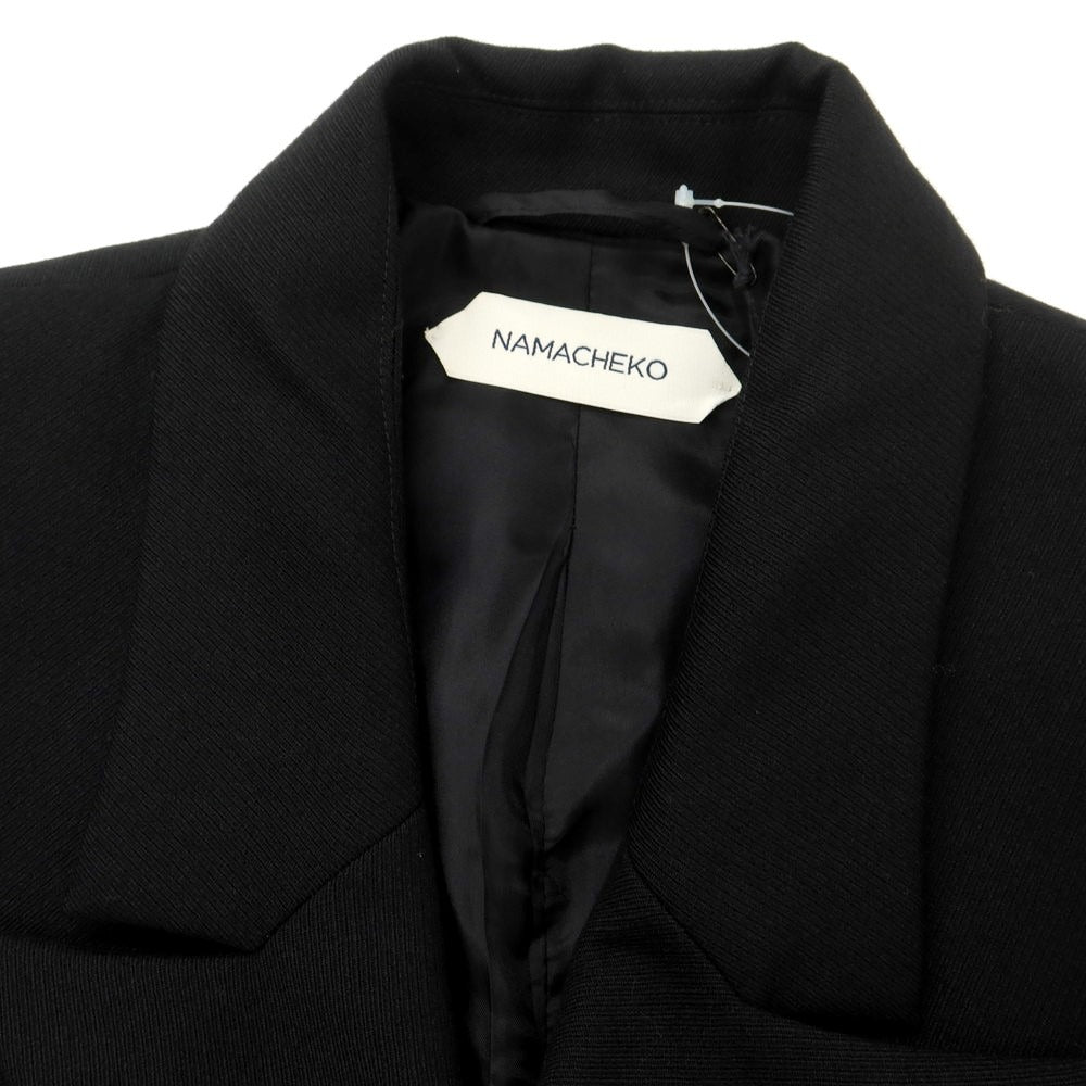 【中古】ナマチェコ NAMACHEKO ウール ダブル カジュアルジャケット ブラック【 M 】【 状態ランクA 】【 メンズ 】 [EPD]