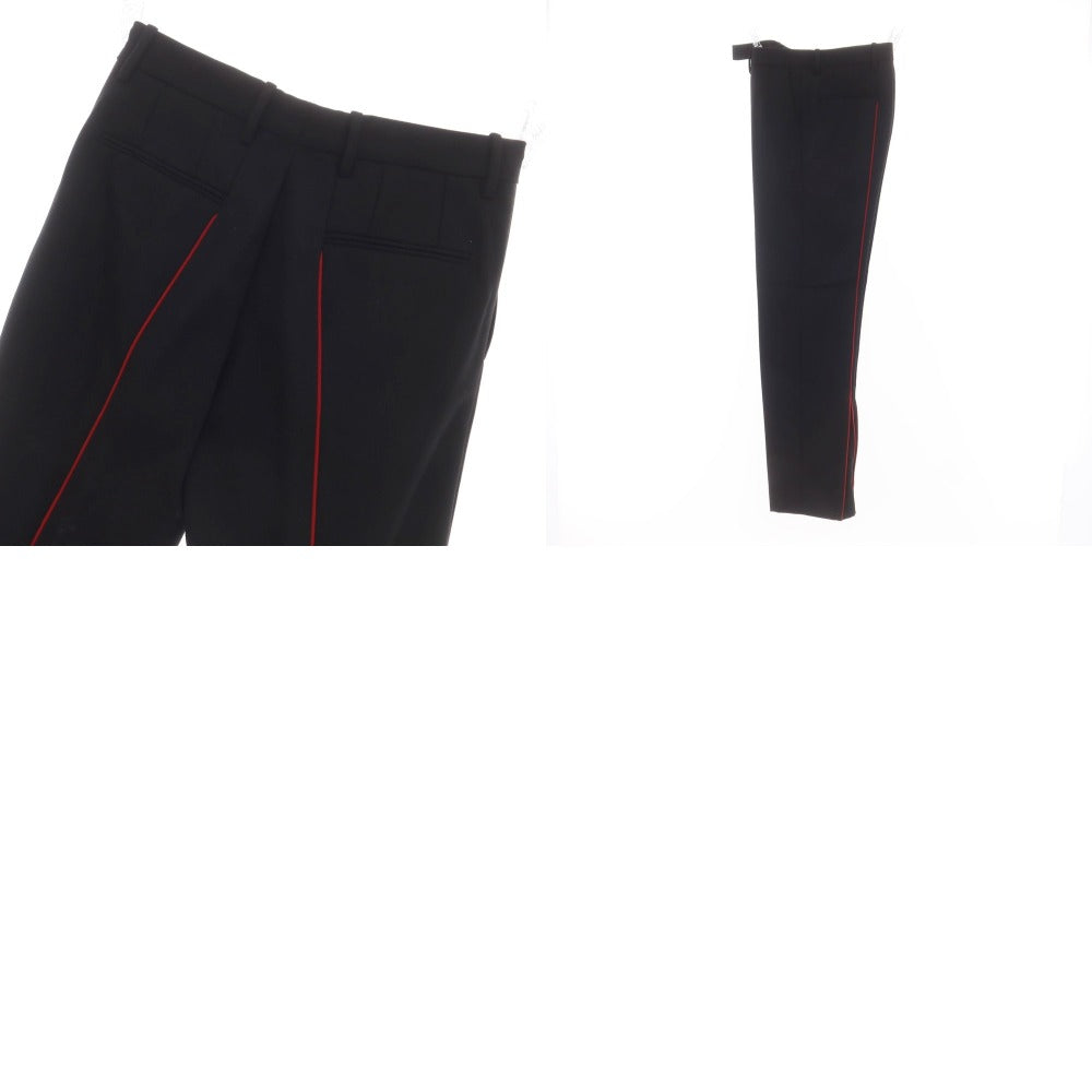 【中古】ナマチェコ NAMACHEKO ウール カジュアルスラックスパンツ ブラック【サイズS（紙タグ参照）】【BLK】【A/W】【状態ランクC】【メンズ】 [EPD]