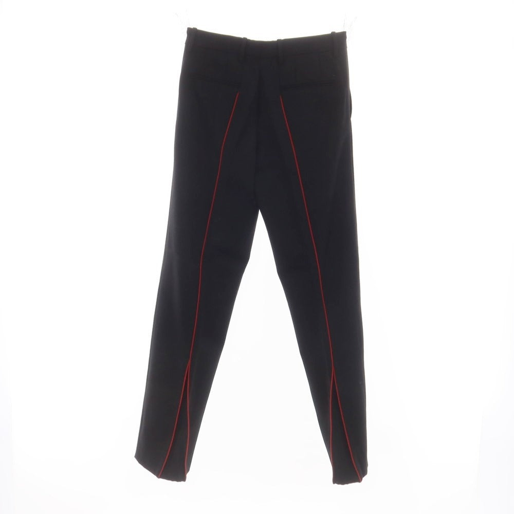 【中古】ナマチェコ NAMACHEKO ウール カジュアルスラックスパンツ ブラック【サイズS（紙タグ参照）】【BLK】【A/W】【状態ランクC】【メンズ】 [EPD]