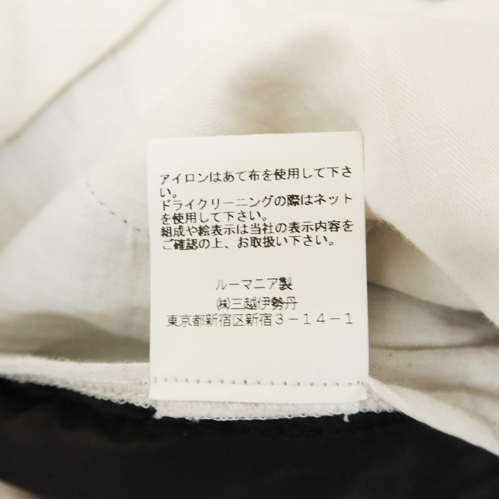 【中古】ナマチェコ NAMACHEKO ウール カジュアルスラックスパンツ ブラック【サイズS（紙タグ参照）】【BLK】【A/W】【状態ランクC】【メンズ】 [EPD]