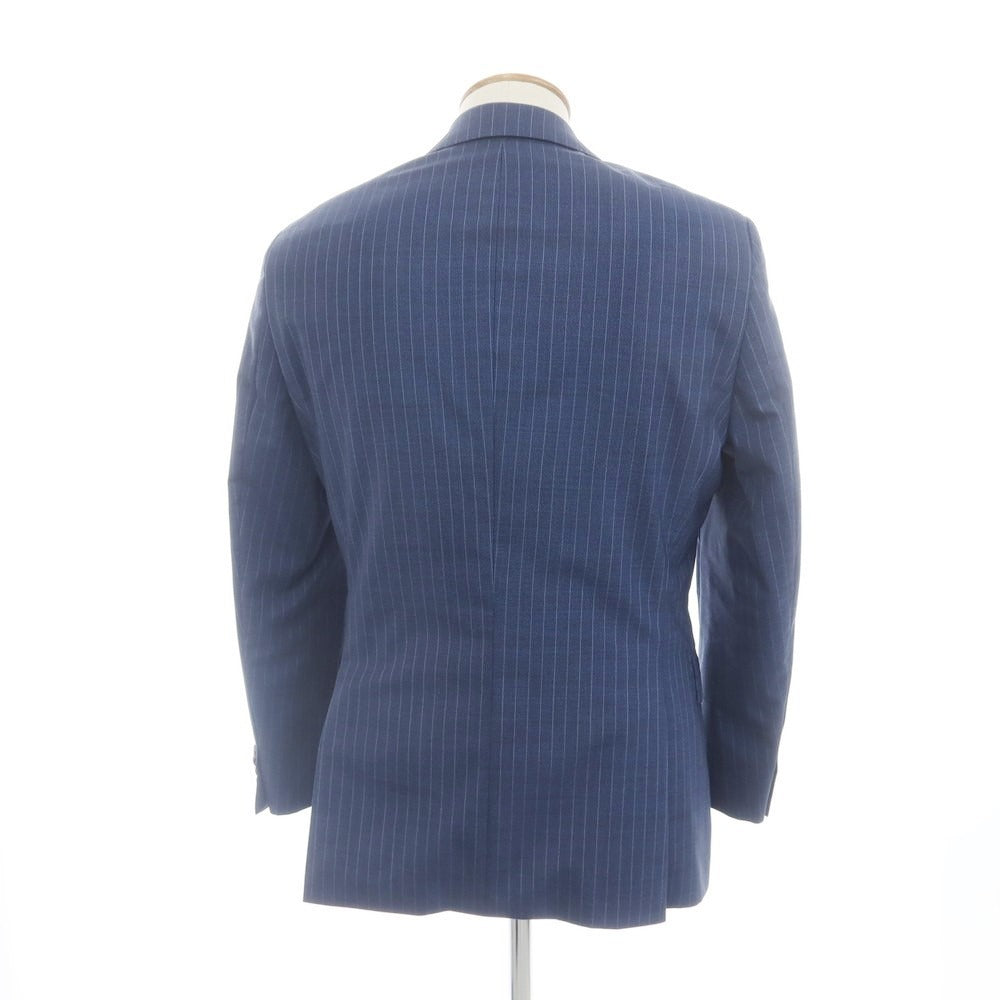 【中古】ヒューゴボス HUGO BOSS ウール 2B テーラードジャケット ネイビーxブルー【サイズ46】【NVY】【S/S】【状態ランクC】【メンズ】【759172】