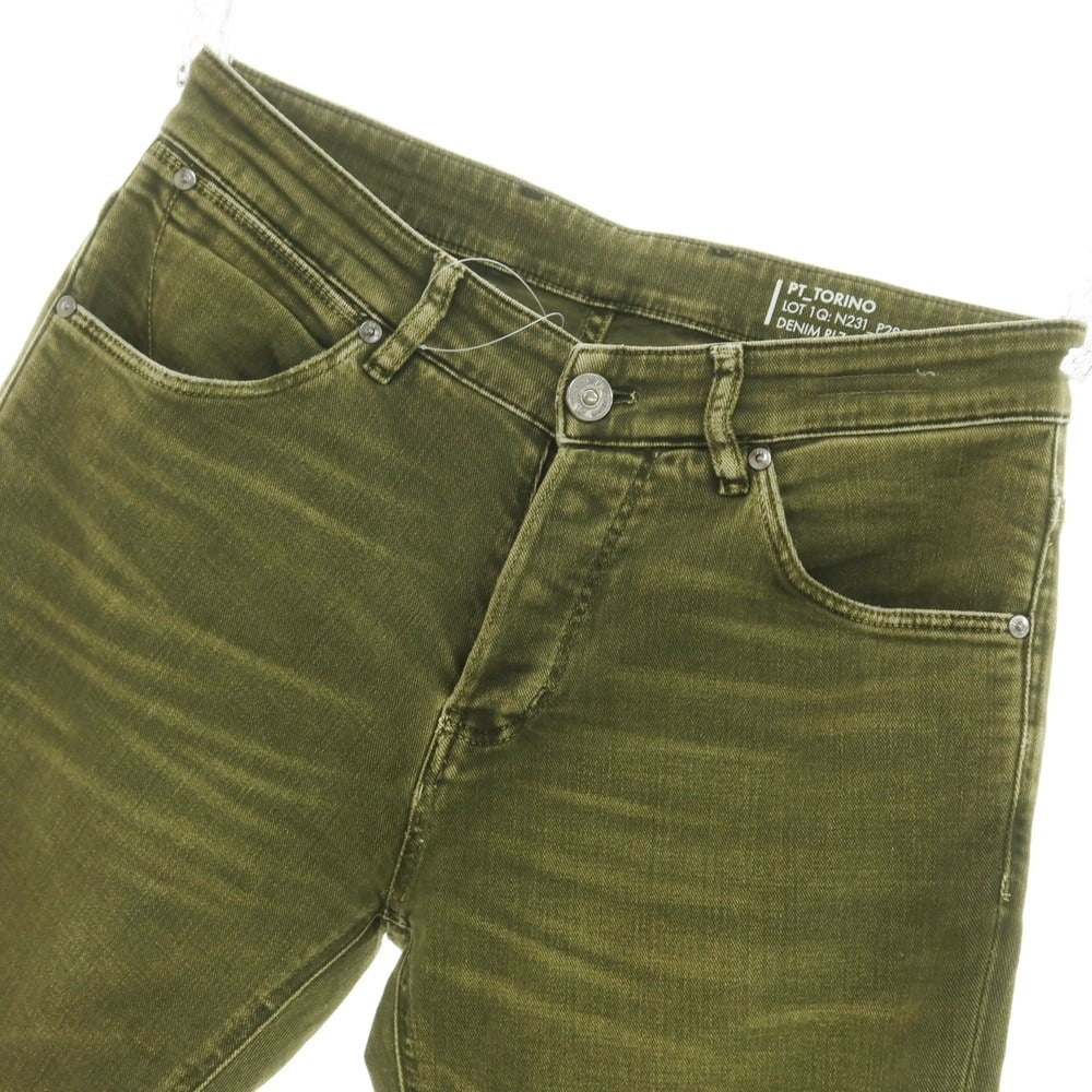 【中古】ピーティートリノ デニム PT TORINO DENIM REGGAE ジーンズ デニムパンツ オリーブ系【サイズ32】【GRN】【S/S/A/W】【状態ランクC】【メンズ】【759169】