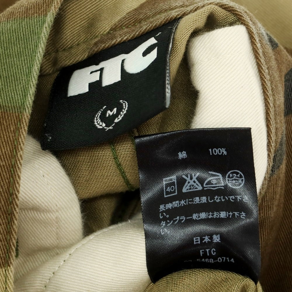 【中古】エフティーシー FTC コットン カモフラ ショートパンツ オリーブxブラウン【サイズM】【GRN】【S/S】【状態ランクC】【メンズ】【759168】