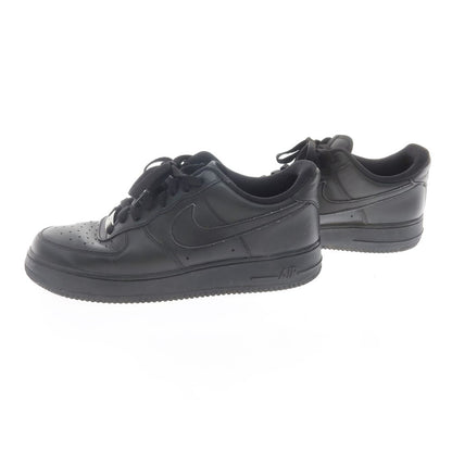 【中古】ナイキ NIKE AIR FORCE 1 LOW レザー スニーカー ブラック【 27cm 】【 状態ランクC 】【 メンズ 】