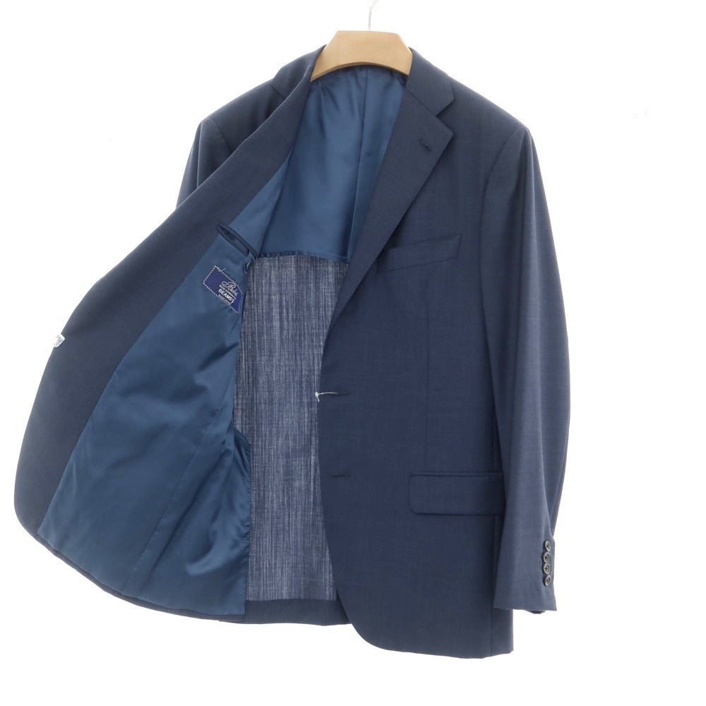 Belvest ネイビージャケット 薄手ホップサック ベルベスト 46サイズ Belvest（ベルベスト）ウールシルクリネンメランジホップサック