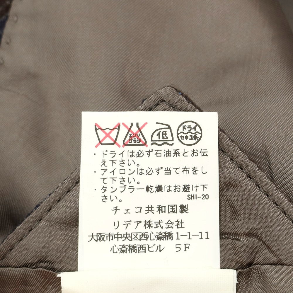 【中古】ガブリエレ パジーニ Gabriele Pasini ウールコットンアクリル カジュアルジャケット グレーxネイビー【 48 】【 状態ランクB 】【 メンズ 】