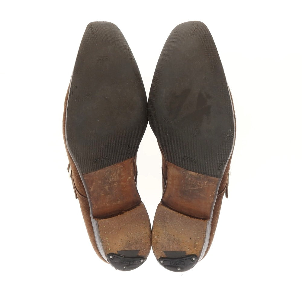 【中古】クロケットアンドジョーンズ CROCKETT&amp;JONES MITCHELL スエード ドレスシューズ ブラウン【 8 1/2Ｅ 】【 状態ランクC 】【 メンズ 】