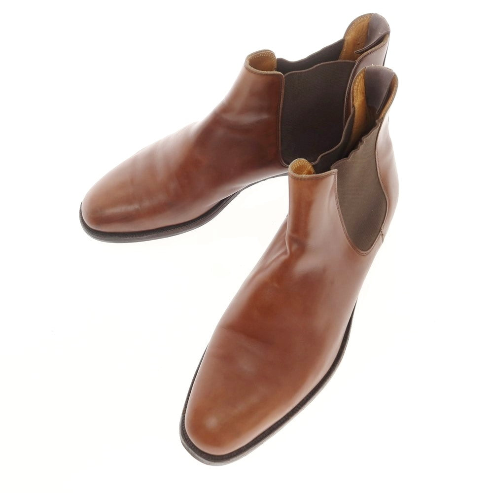 【中古】クロケットアンドジョーンズ CROCKETT&amp;JONES CHELSEA BEAMSF別注 サイドゴアブーツ ブラウン【 9 E 】【 状態ランクC 】【 メンズ 】