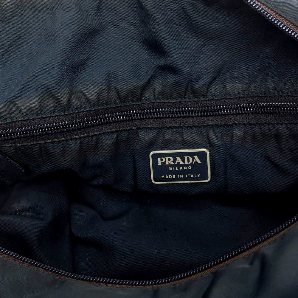 【中古】プラダ PRADA ナイロン ショルダーバッグ ネイビー【 状態ランクD 】【 メンズ 】