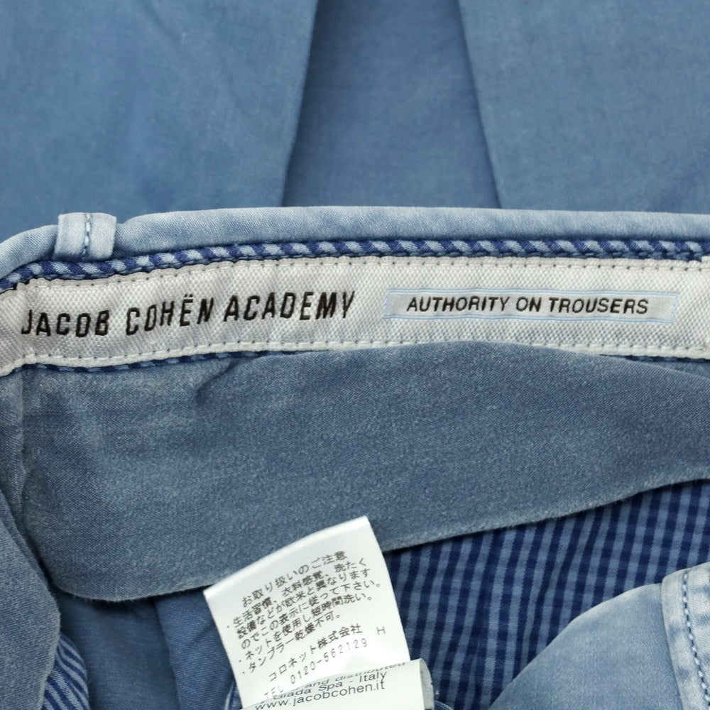 【中古】ヤコブコーエン JACOB COHEN ACADEMY ストレッチコットン チノパンツ ダルブルー【サイズ32】【BLU】【S/S/A/W】【状態ランクC】【メンズ】【759098】