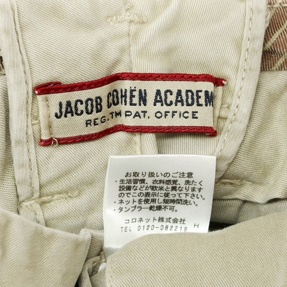 【中古】ヤコブコーエン JACOB COHEN ACADEMY コットンツイル チノパンツ サンドベージュ【サイズ32】【BEI】【S/S/A/W】【状態ランクC】【メンズ】【759098】