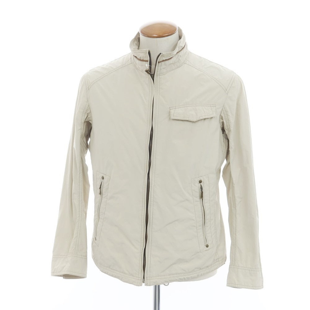 【中古】ジョセフアブード JOSEPH ABBOUD ポリエステルナイロン ライダースジャケット ベージュ【 M 】【 状態ランクC 】【 メンズ 】