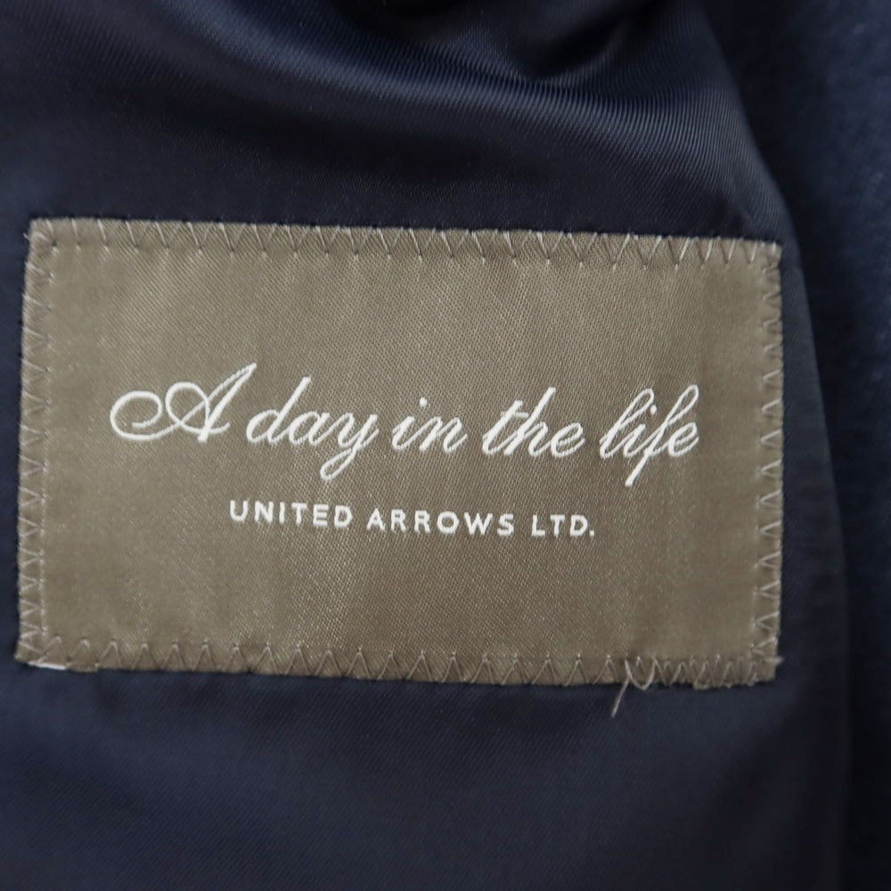 【中古】ア デイ イン ザ ライフ ユナイテッドアローズ a day in the life  united arrows ポリエステル カジュアルジャケット ネイビー【サイズL】【NVY】【S/S】【状態ランクB】【メンズ】【759092】