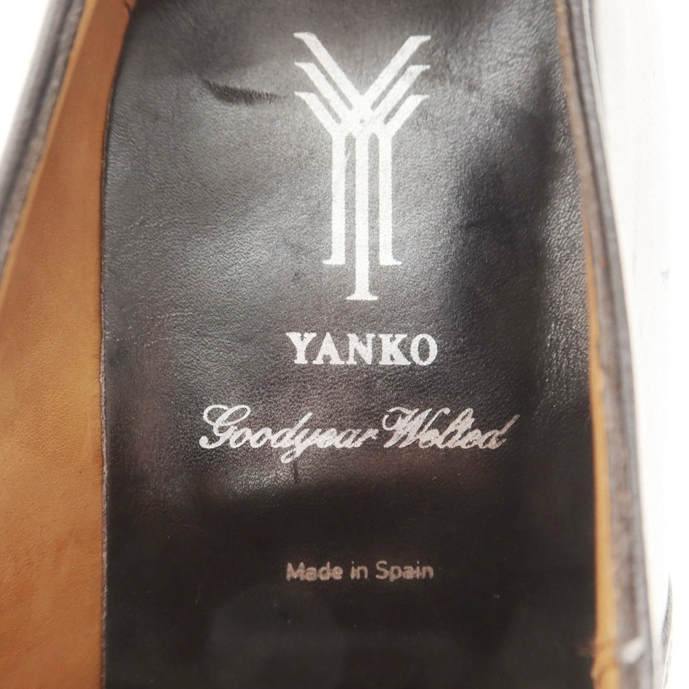 【中古】ヤンコ YANKO ストレートチップ ドレスシューズ ブラック【 5 1/2 】【 状態ランクA 】【 メンズ 】