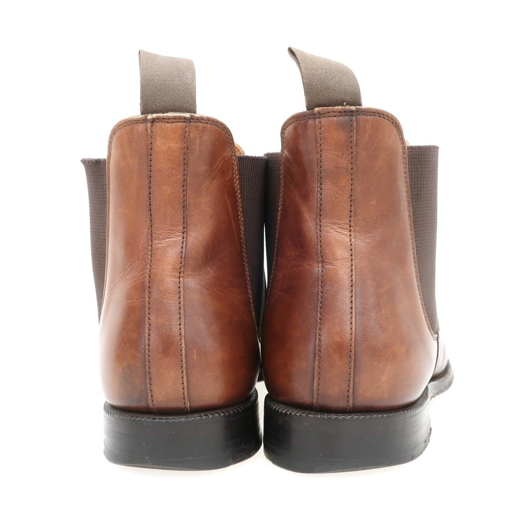 【中古】クロケットアンドジョーンズ CROCKETT&amp;JONES チェルシー サイドゴアブーツ ブラウン【 6 1/2 Ｅ 】【 状態ランクC 】【 メンズ 】