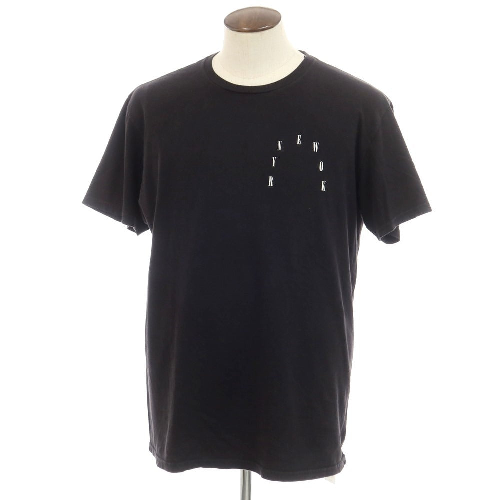 【中古】エーエム アフターミッドナイト am / after midnight nyc コットン クルーネック 半袖Ｔシャツ ブラック【サイズXL】【BLK】【S/S】【状態ランクC】【メンズ】【759097】