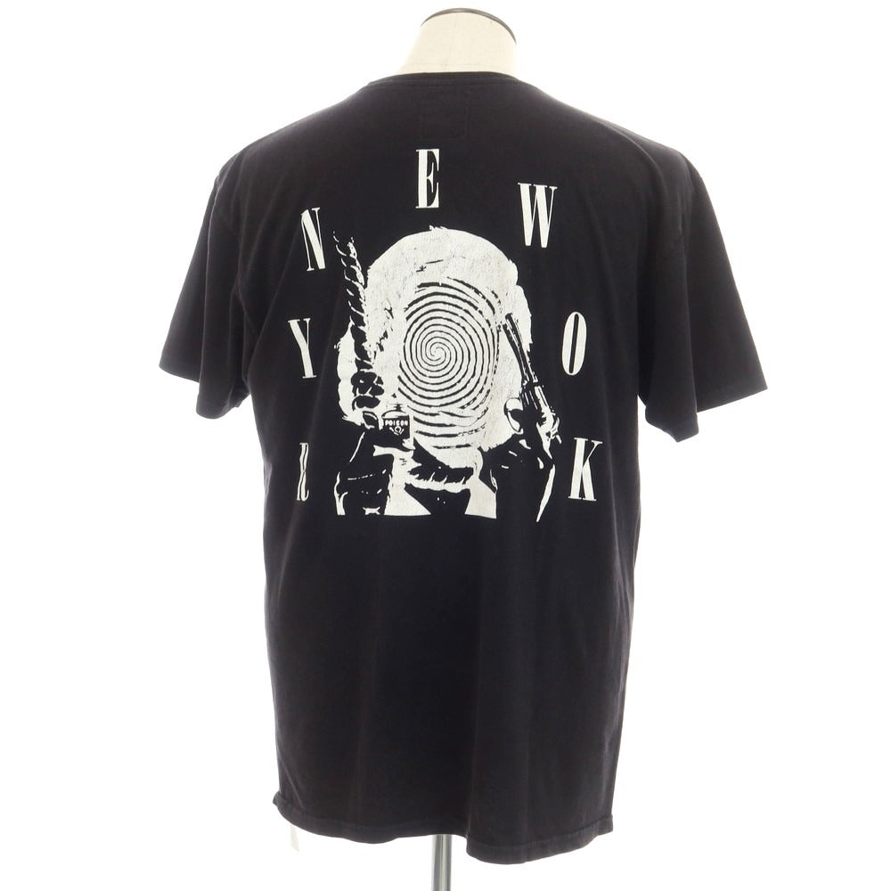 【中古】エーエム アフターミッドナイト am / after midnight nyc コットン クルーネック 半袖Ｔシャツ ブラック【サイズXL】【BLK】【S/S】【状態ランクC】【メンズ】【759097】