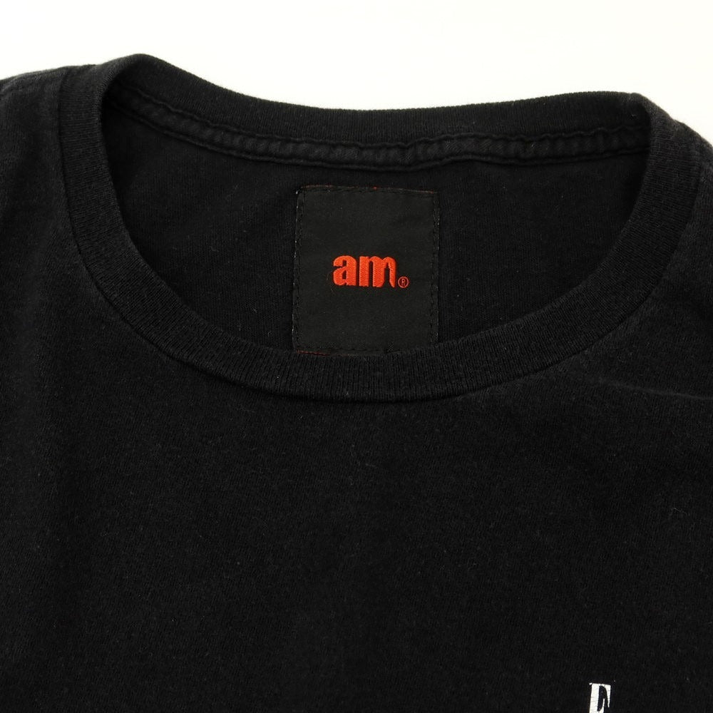 【中古】エーエム アフターミッドナイト am / after midnight nyc コットン クルーネック 半袖Ｔシャツ ブラック【サイズXL】【BLK】【S/S】【状態ランクC】【メンズ】【759097】