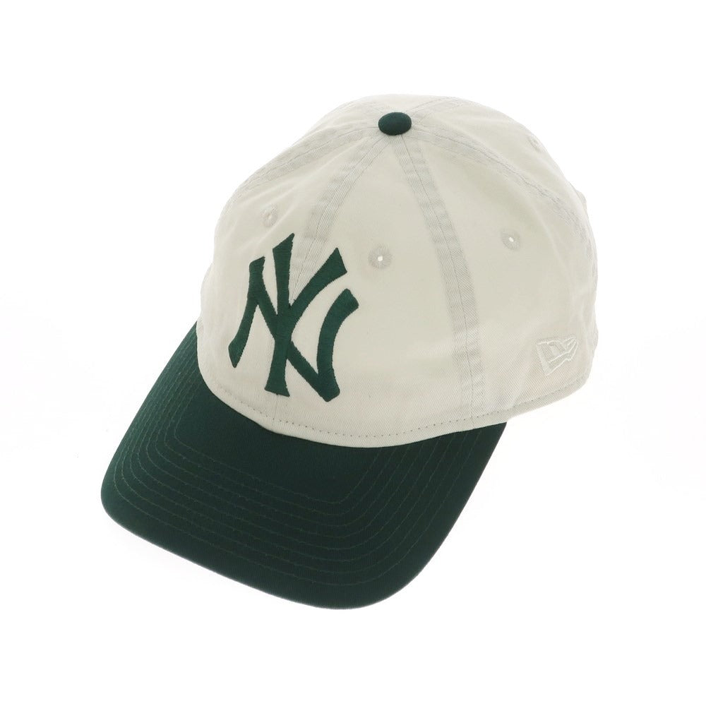 【中古】エメ レオン ドレ Aime Leon Dore × NEW ERA コットン 6パネル キャップ オフホワイトxグリーン【WHT】【S/S/A/W】【状態ランクC】【メンズ】【759168】