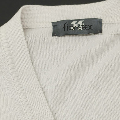 【中古】 Fibretex コットン ニットベスト ライトグレージュ【サイズM/50】【GRY】【S/S】【状態ランクC】【メンズ】【759097】