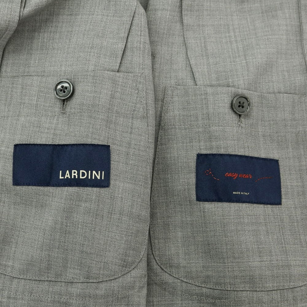 【中古】ラルディーニ LARDINI easy wear ストレッチウール 3つボタンスーツ ライトグレー【 44 7REG 】【 状態ランクB 】【 メンズ 】