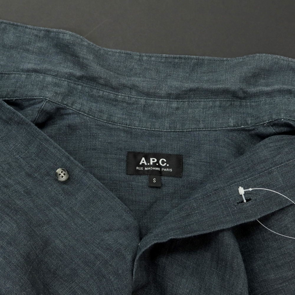 【中古】アーペーセー A.P.C. リネン 半袖シャツ ブルーグレー【 S 】【 状態ランクB 】【 メンズ 】