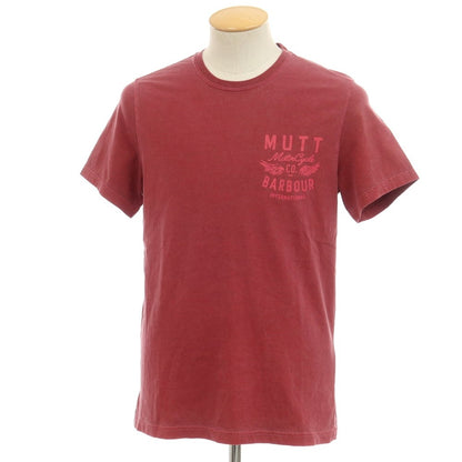 【中古】バーブァー Barbour × Mutt Motorcycles コットン 半袖Ｔシャツ ダスティレッド【サイズS】【RED】【S/S】【状態ランクB】【メンズ】【759097】