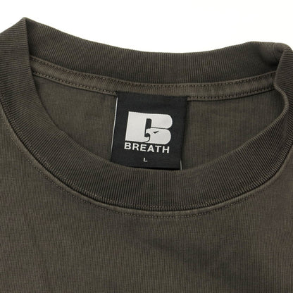 【中古】ブレス（BREATH） BREATH 2024年春夏 コットン プリント 長袖Ｔシャツ ダークグレー【サイズL】【GRY】【S/S/A/W】【状態ランクA】【メンズ】【759097】