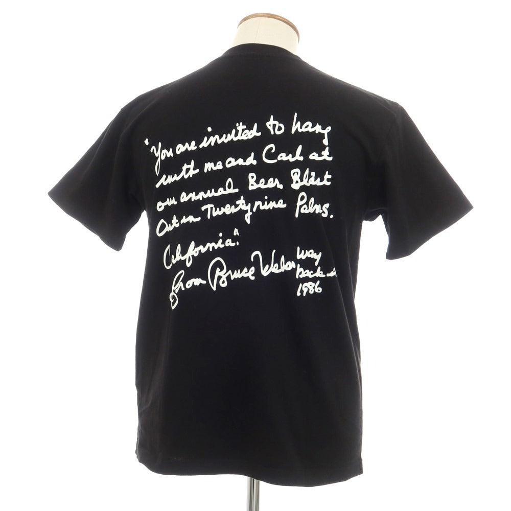 【中古】ビオトープ BIOTOP × Bruce Weber 10C コットン 半袖Ｔシャツ ブラック【サイズM】【BLK】【S/S】【状態ランクB】【メンズ】【759097】