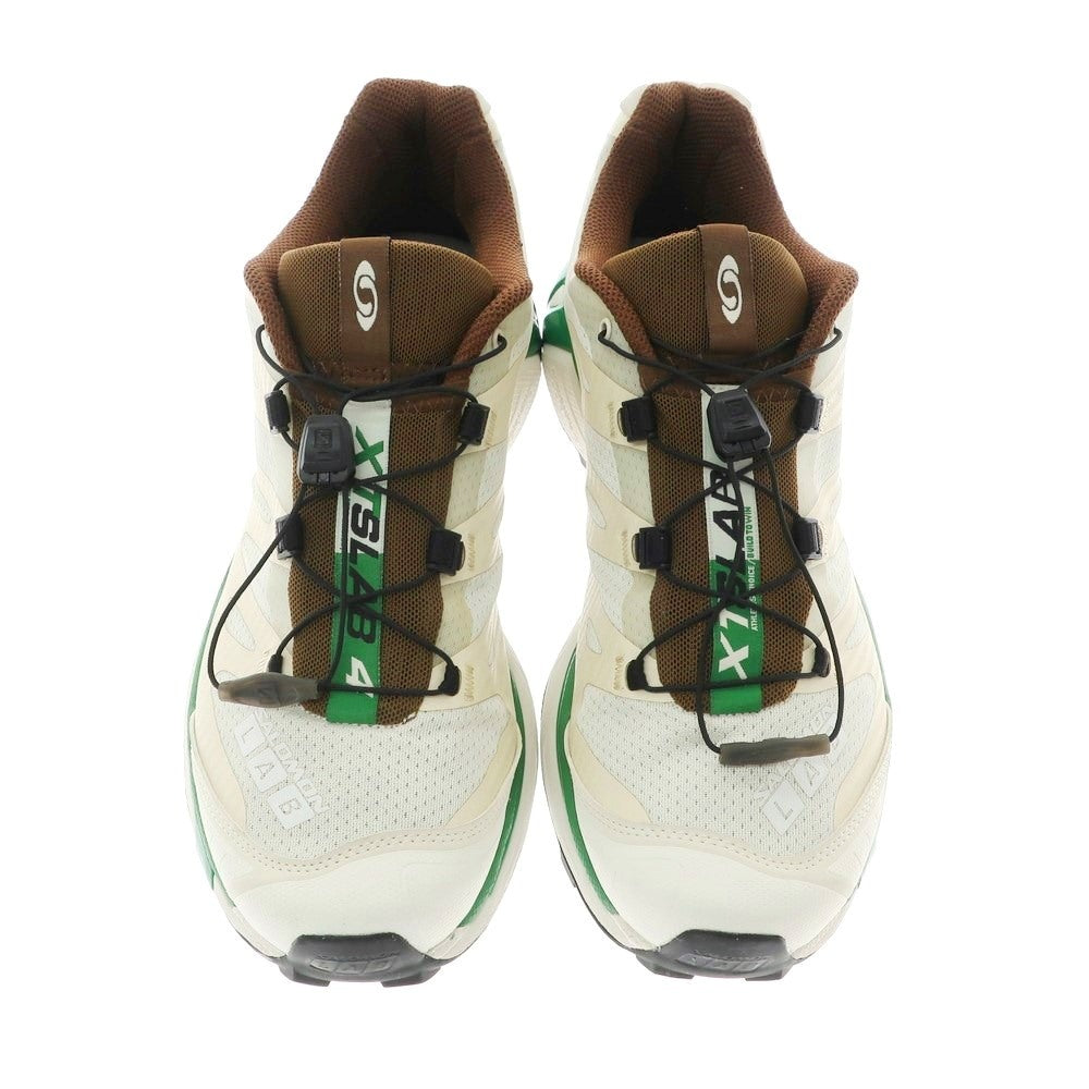 【中古】サロモン SALOMON × HIDDEN NY XT-4 スニーカー オフホワイトxカーキ【 27cm 】【 状態ランクB 】【 メンズ 】