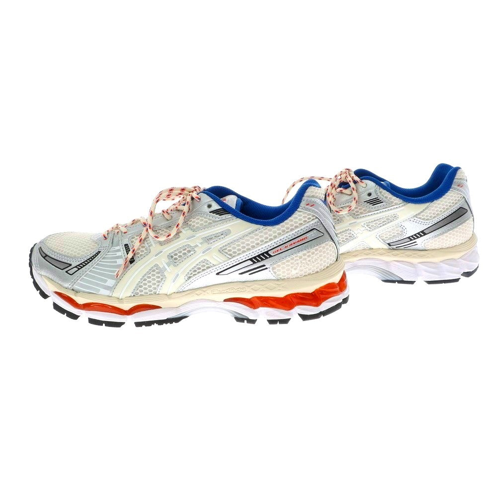 【中古】キス KITH × asics 2024年春夏 GEL-KAYANO 12.1 スニーカー ホワイトxブルー×シルバー【 27cm 】【 状態ランクA 】【 メンズ 】