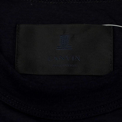 【中古】ランバン LANVIN ウール クルーネック 半袖Ｔシャツ ダークネイビー【サイズ48】【NVY】【S/S】【状態ランクB】【メンズ】【759097】