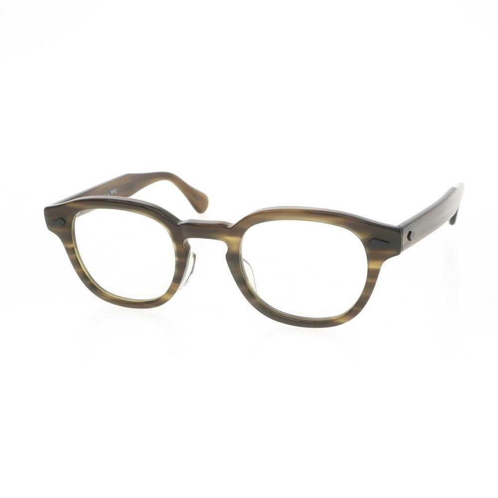 【中古】モスコット MOSCOT LEMTOSH セルフレーム ウェリントン メガネ オリーブ【 状態ランクB 】【 メンズ 】