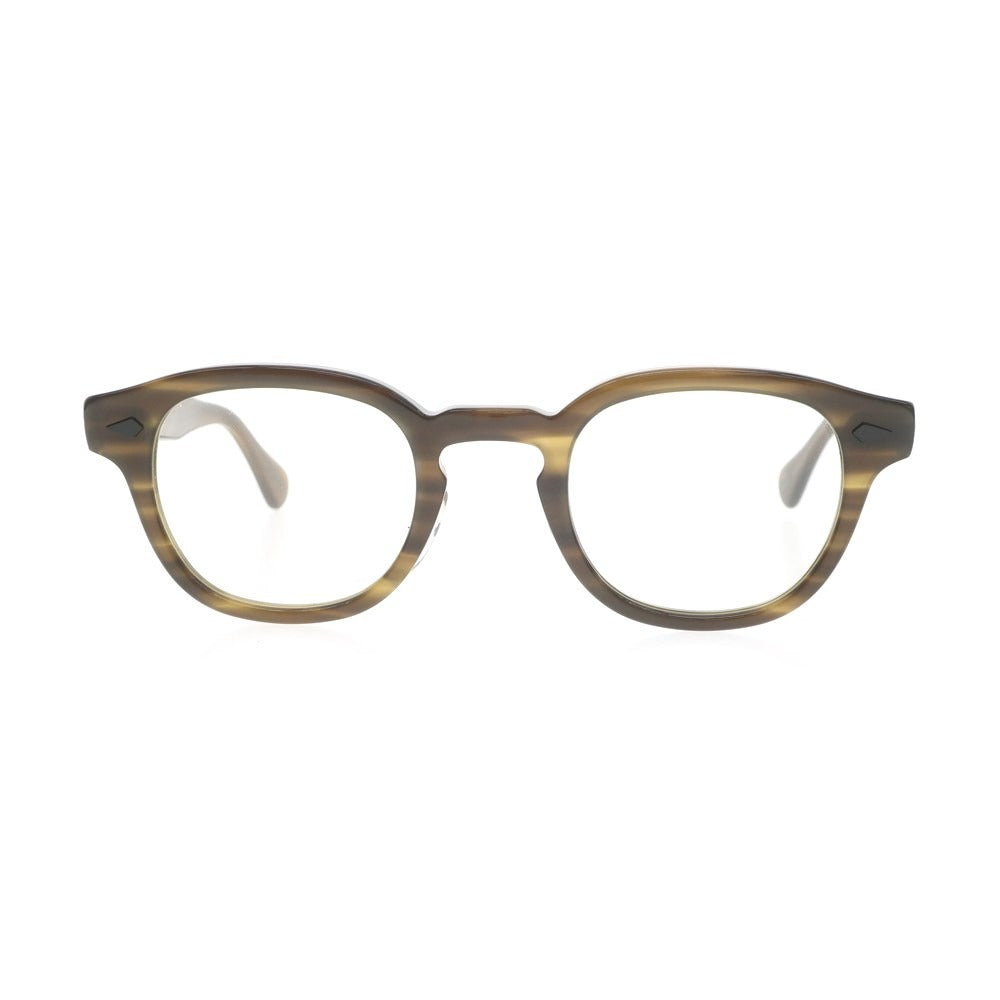 【中古】モスコット MOSCOT LEMTOSH セルフレーム ウェリントン メガネ オリーブ【 状態ランクB 】【 メンズ 】