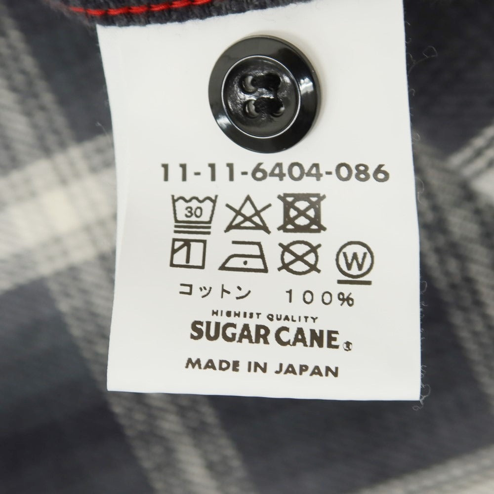 【中古】シュガーケーン SUGAR CANE × ビームス  チェック ネルシャツ グレーxオフホワイト【 XL 】【 状態ランクB 】【 メンズ 】